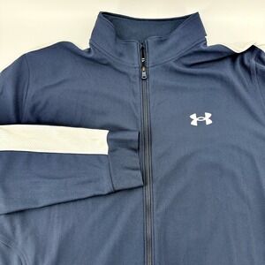 Under Armour Men XL Twister Jacket Track Sports Fitted Full Zip Mock Training